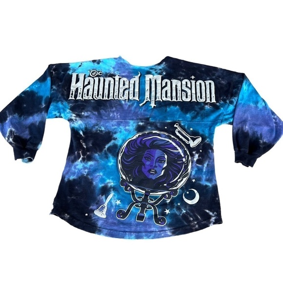 Disney Haunted Mansion Spirit Jersey Tie Dye Blue Purple Madame Leota XS READ - Picture 1 of 16